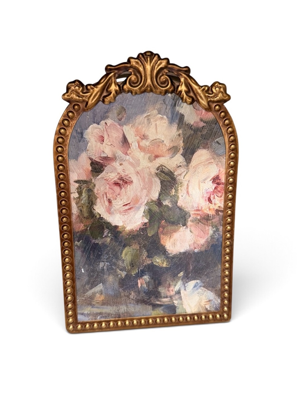 Ornate Gold Floral Tabletop Picture Frame